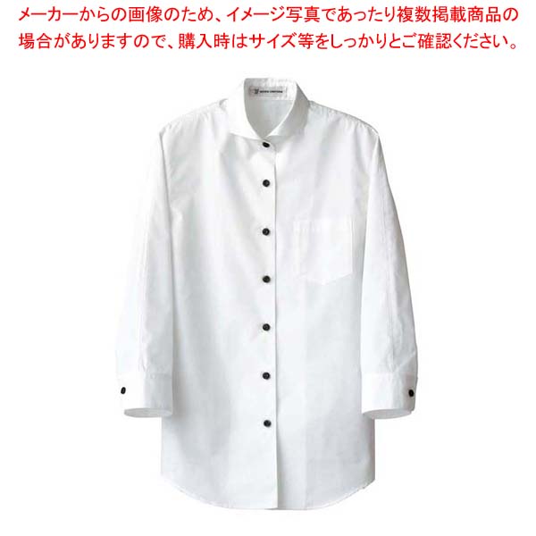 【まとめ買い10個セット品】 女性用七分袖シャツ CH4427-0 ホワイト 9号