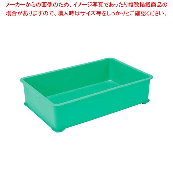 【まとめ買い10個セット品】 EBM PPカラー番重 A型 小 グリーン(サンコー製)｜厨房卸問屋 名調