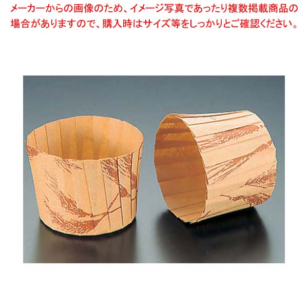 【まとめ買い10個セット品】 マフィンカップ 小麦柄(80枚入)M-109 φ65