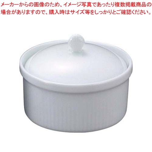 【まとめ買い10個セット品】 ラメキン 蓋付 9cm ホワイト