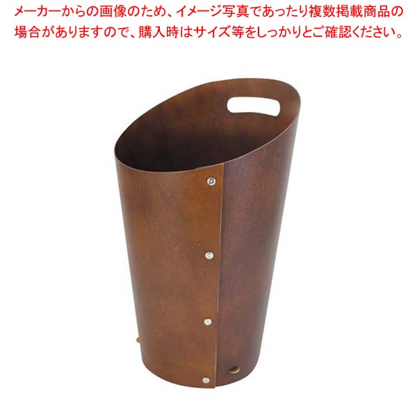 【まとめ買い10個セット品】 木製 ダストボックス L ブラウン 102022
