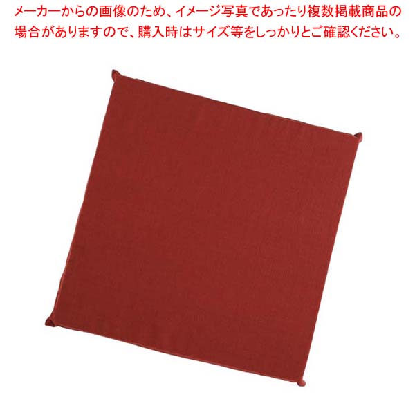 【まとめ買い10個セット品】 ウレタン座布団 カバー丈 EXU7050 えんじ