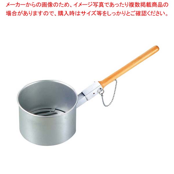 送料無料/新品 鉄鋳物目皿付 ジャンボ火起し 木柄差込式 小 φ155