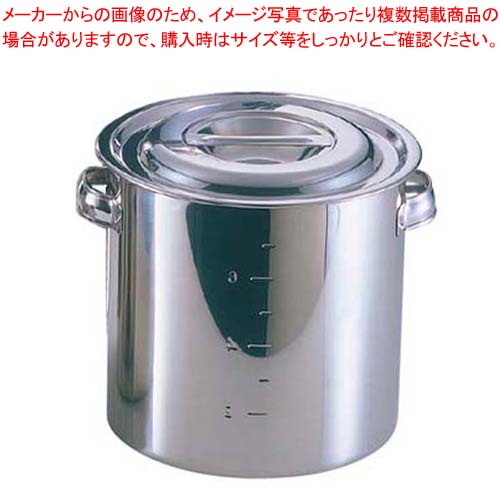 【まとめ買い10個セット品】 EBM 18-8 キッチンポット/寸胴鍋(目盛付)22cm 板手付