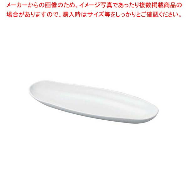 【まとめ買い10個セット品】 ニューホワイト 小判長手盛鉢 32cm|厨房卸問屋 名調