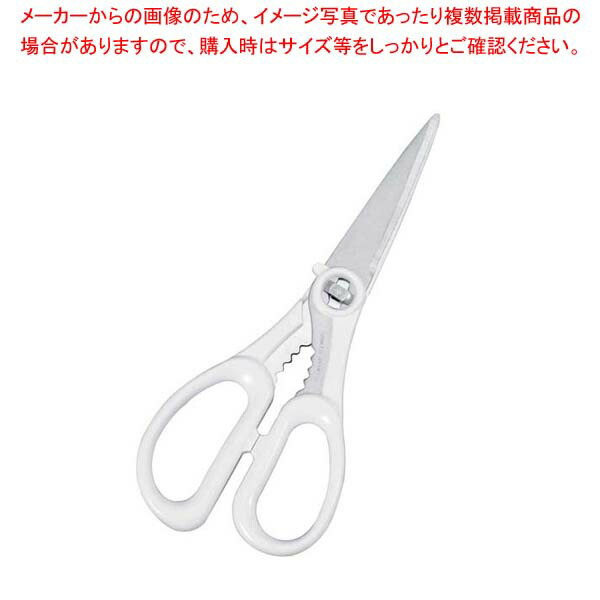【まとめ買い10個セット品】 シルキー キッチンバサミ NT-200 ホワイト