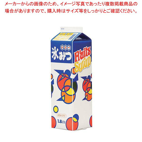 【まとめ買い10個セット品】 氷みつ フルーツシロップ(はちみつ入り)レモン 1.8L