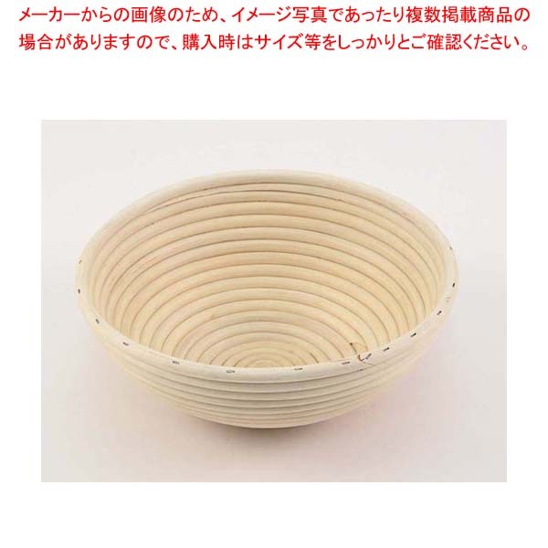 【まとめ買い10個セット品】 籐製 発酵ねかしカゴ 丸型 VC-1-M 内寸φ205