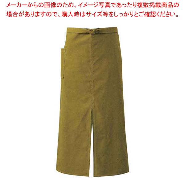 【まとめ買い10個セット品】ロングエプロン ET3476-4 うぐいす フリー