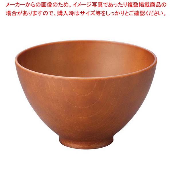 【まとめ買い10個セット品】耐熱5寸飛鳥木目丼 総ダークブラウン 1001090