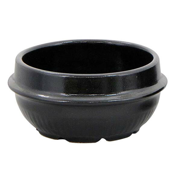 【まとめ買い10個セット品】耐熱陶器 チゲ鍋(黒仕上げ)19cm