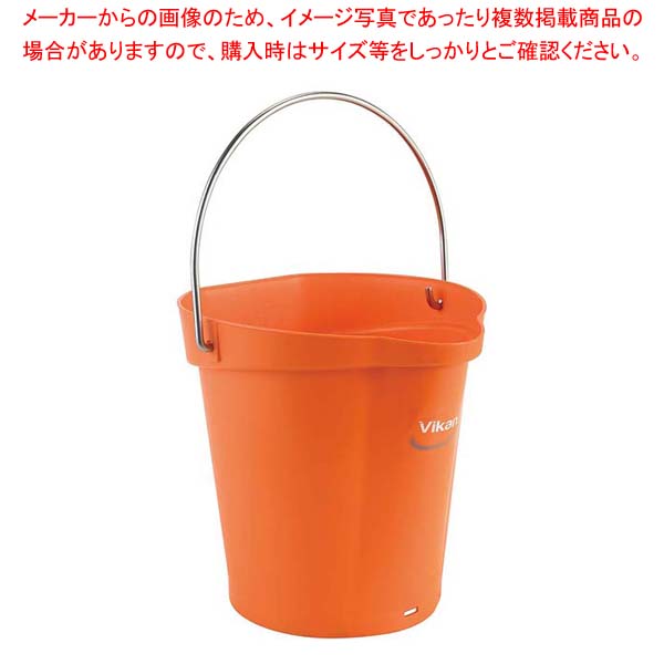 【まとめ買い10個セット品】ヴァイカン ハイジーンバケット 6L 本体 56887 オレンジ