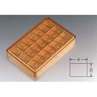 【まとめ買い10個セット品】【 No.1 短形型 21ヶ取 】【 厨房器具 製菓道具 おしゃれ 飲食店 】 【 バレンタイン 手作り 】|厨房卸問屋 名調
