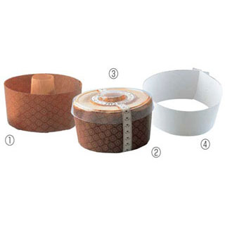 【まとめ買い10個セット品】【 シフォンケーキ チューブ型［40枚入］ ［2］ シフォンカップ用帯 】 【 厨房器具 製菓道具 おしゃれ 飲食店 】 【 バレンタイン 手作り 】