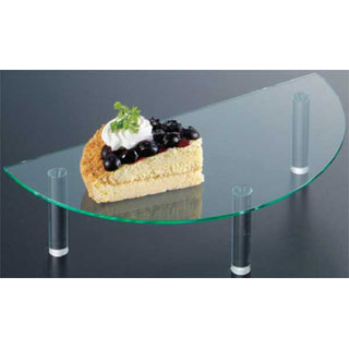 【まとめ買い10個セット品】【 アクリル 1/2 円テーブル 】 【 厨房器具 製菓道具 おしゃれ 飲食店 】 【 バレンタイン 手作り 】
