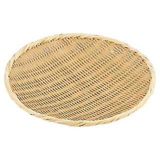 【まとめ買い10個セット品】竹製盆ザル 30cm 【 ざる 竹 30cm 】