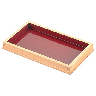 【まとめ買い10個セット品】ひのき カスター台 内朱|厨房卸問屋 名調