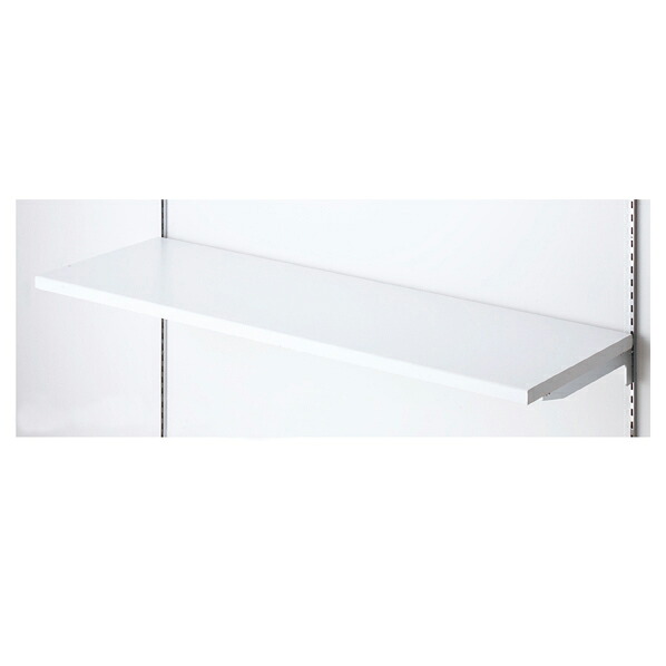 【まとめ買い10個セット品】 木棚セットW120×D35cm ホワイト 61-751-50-2