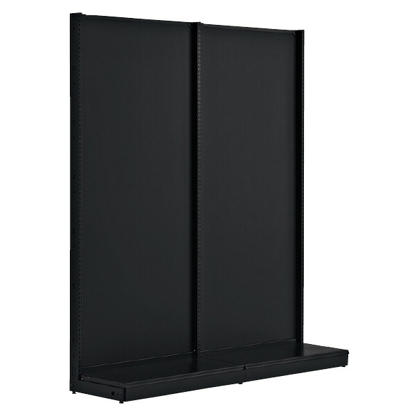 KZ ブラック片面ボードタイプW120×H120cm連 61-535-35-1 【 システム什器 KS/KZゴンドラ什器 KS/KZ ブラック KZ ボードタイプ 片面タイプ ブラック 連結 W120cm 】