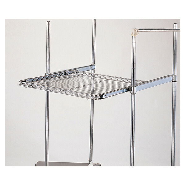 【まとめ買い10個セット品】スライド棚 W90×D45cm 61-535-8-3