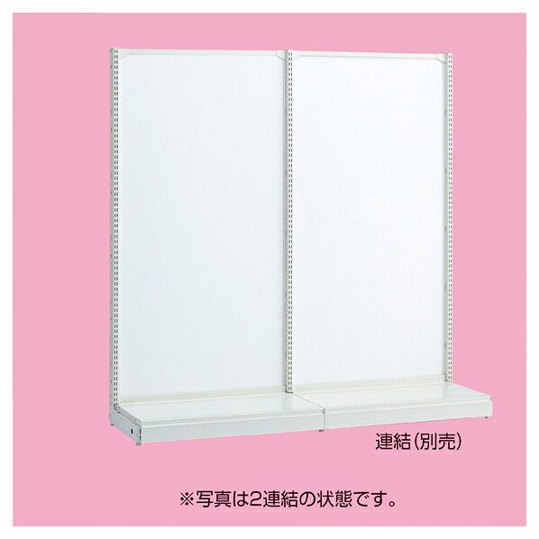 KS 片面 W90 ボードタイプ H165 本体 KSHS90B165S本体 61-541-14-3 【 システム什器 KS/KZゴンドラ什器 KS/KZ ホワイト KS ボードタイプ 片面タイプ ホワイト 本体 W90cm 】