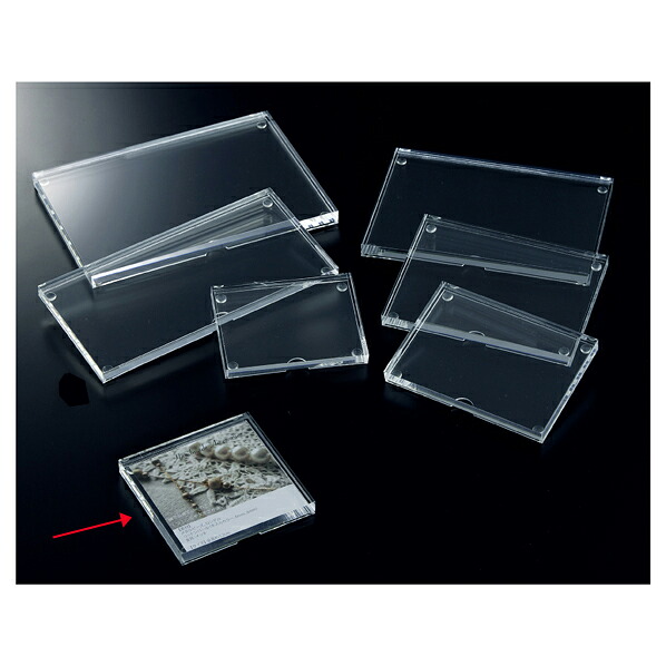 【まとめ買い10個セット品】アクリルプライザー13mm厚10cm角 1個 61-546-51-8 【 サイン・掲示用品 ポップ立て・サイン ポップホルダー アクリルプライサー 】【 バレンタイン 手作り 】
