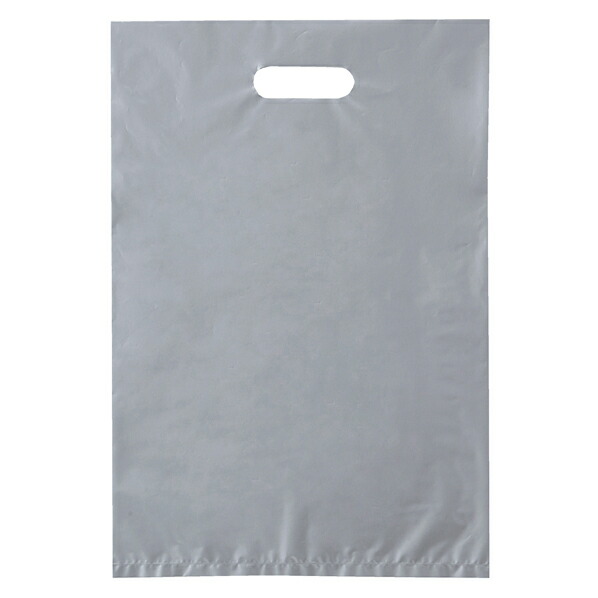 【まとめ買い10個セット品】ポリ袋ハード型 シルバー 25×40cm 100枚 61-782-20-1 【 ラッピング用品 レジ袋・ポリ袋 スクエアバッグ（無地） ポリ袋ハード型 カラー シルバー 】 10,577円