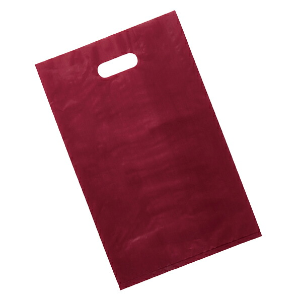 【まとめ買い10個セット品】ポリ袋ハード型 エンジ 50×60cm 50枚 61-782-26-4 【 ラッピング用品 レジ袋・ポリ袋 スクエアバッグ（無地） ポリ袋ハード型 カラー エンジ 】 15,491円