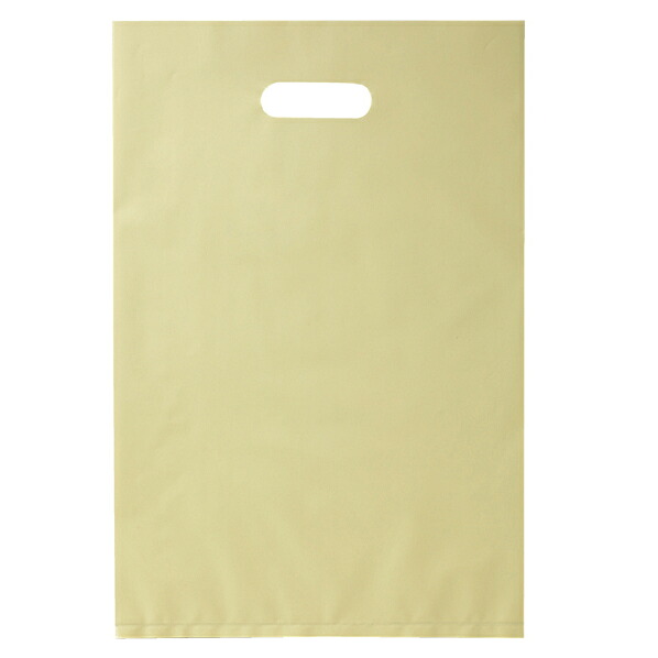 【まとめ買い10個セット品】ポリ袋ソフト型 アイボリー 25×40cm 100枚 61-782-45-1 【 ラッピング用品 レジ袋・ポリ袋 スクエアバッグ（無地） ポリ袋ソフト型 カラー アイボリー 】