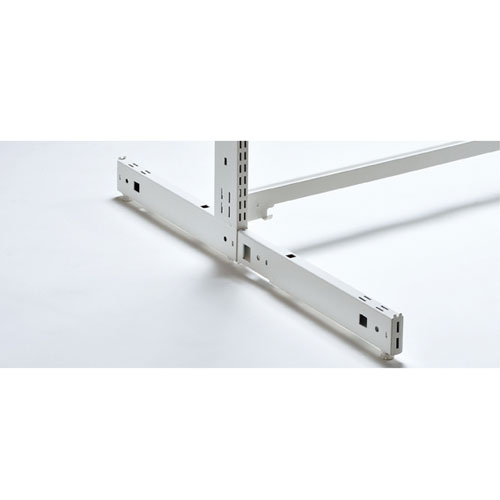 【まとめ買い10個セット品】 KS／KZ用両面脚 ホワイト 61-28-26-1 【メーカー直送/代金引換決済不可】【店舗什器 パネル ディスプレー 棚 店舗備品】