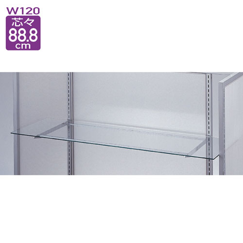 スリット芯々88.8cm用丸バーセット W90cm D36cm 【店舗什器 パネル ディスプレー 棚 店舗備品】