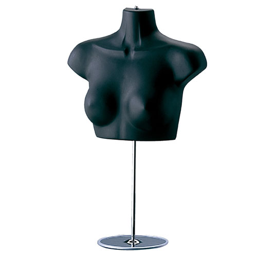 楽天市場】婦人卓上用ハーフトルソー 腕無し 黒 1台Tシャツ等安価な