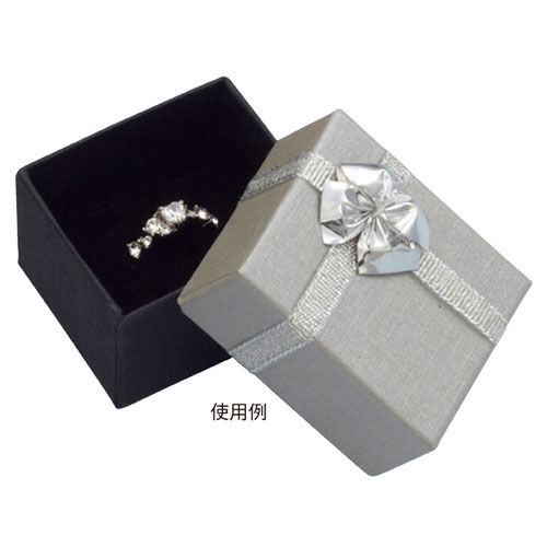 リボン付き アクセサリーボックス 5.5×4.8×4 20個 61-269-5-1 【ラッピング用品 ギフトボックス アクセサリー用ケース リボン付き アクセサリーボックスギフト 店舗什器 パネル 壁面 小物 ディスプレー 店舗備品】