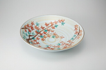 和食器 金彩紅葉 尺二盛皿 37K259-08 まごころ第37集 【卸問屋名調 おしゃれ 食器 テーブルウェア 業務用 居酒屋 レストラン 喫茶店 ホテル 家庭用】