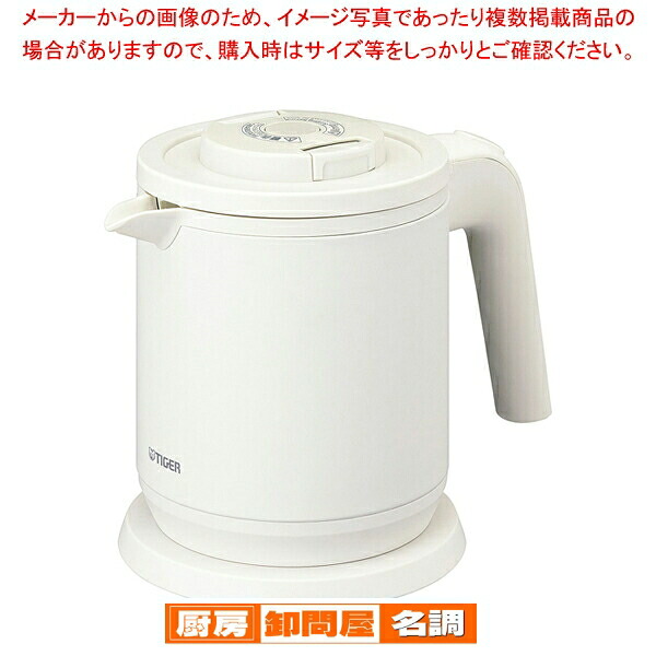 タイガー 蒸気レス電気ケトル わく子 PCK-H060マットホワイト