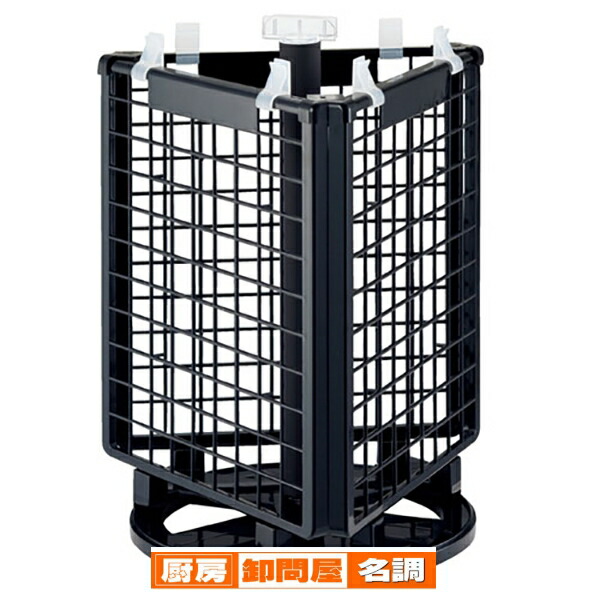 楽天市場】卓上回転ネットディスプレー 三角 白 61-127-6-1 【 店舗