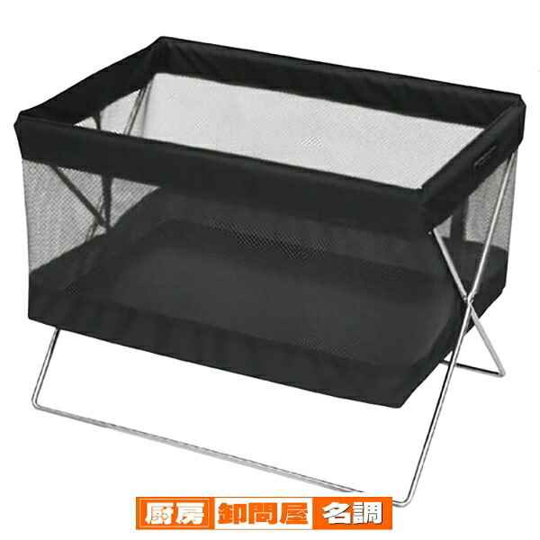 【まとめ買い10個セット品】 サイドワゴン メッシュ S ブラック 61-351-6-1 【メーカー直送/代金引換決済不可】【店舗備品 店舗インテリア 店舗改装】｜厨房卸問屋 名調