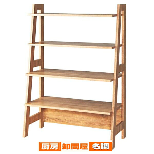 シェルフラック W125cm ラスティック 61-425-84-2 【 店舗什器 シェルフ・ラック 木製什器 シェルフラック ラスティック柄 】
