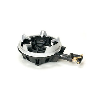 ニ重羽根付・種火なし 五徳セット ガスコンロ TS-220HS 都市ガス(12A・13A) 【業務用 1口 ガス用コンロ 都市ガス用コンロ 鋳物コンロ 鋳物ガスコンロ コンパクトガスコンロ 販売店】