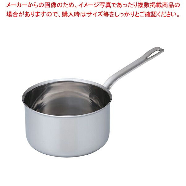 SAパワー・デンジ シチューパン(蓋無) 18cm【 シチューパン 片手鍋 IH 100V対応 200V対応 業務用】｜厨房卸問屋 名調
