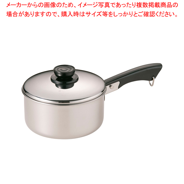 楽天市場】EBM アルミ プロシェフ 深型片手鍋(目盛付)18cm【 人気の鍋