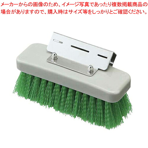 【まとめ買い10個セット品】HGワンタッチデッキブラシ グリーン 【 デッキブラシ 掃除道具 デッキブラシ 掃除道具 業務用】