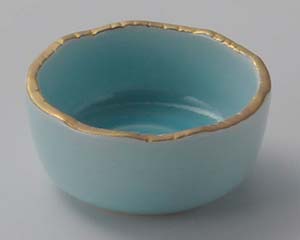 【まとめ買い10個セット品】和食器 ミ019-108 鳴海青地丸千代口【キャンセル/返品不可】｜厨房卸問屋 名調