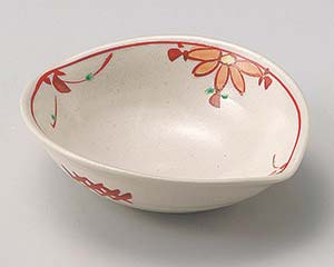 【まとめ買い10個セット品】和食器 ロ035-078 赤絵花つなぎすげ傘向付【キャンセル/返品不可】