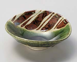 【まとめ買い10個セット品】和食器 ネ029-018 手描き織部十草たわみ取り鉢【キャンセル/返品不可】 27,096円