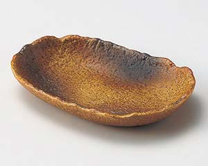 【まとめ買い10個セット品】和食器 ミ039-248 信楽吹6.0楕円深皿【キャンセル/返品不可】|厨房卸問屋 名調