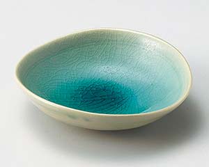 【まとめ買い10個セット品】和食器 ホ040-048 ブルー5.0変形鉢【キャンセル/返品不可】|厨房卸問屋 名調