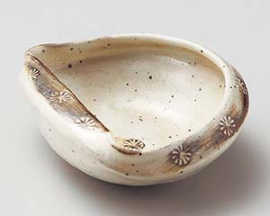 【まとめ買い10個セット品】和食器 ネ058-218 粉引貝型小鉢【キャンセル/返品不可】