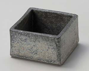 【まとめ買い10個セット品】和食器 メ065-078 黒窯変3.0角小鉢【キャンセル/返品不可】｜厨房卸問屋 名調