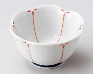 【まとめ買い10個セット品】和食器 ロ074-018 赤梅割小鉢(大)【キャンセル/返品不可】